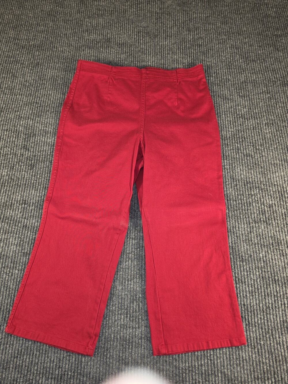 White Stag Women's Red Pull On Pants Red Size Large